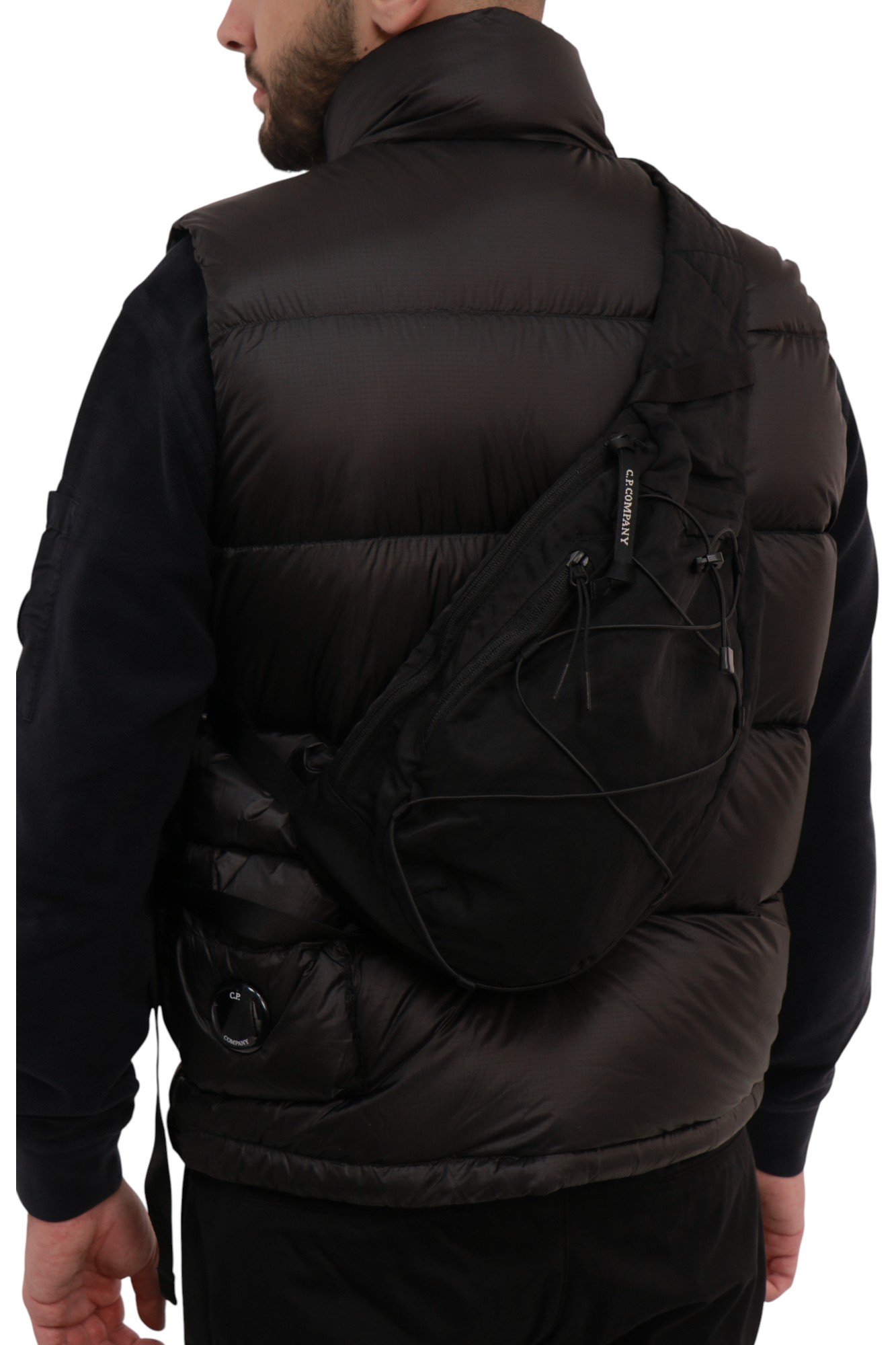 cp-company-black-nylon-b-lens-crossbody-rucksack-RCCMAC735A005269G999-2 C.P. Company Nylon B Crossbody Backpack Black RCCMAC735A-005269G-999