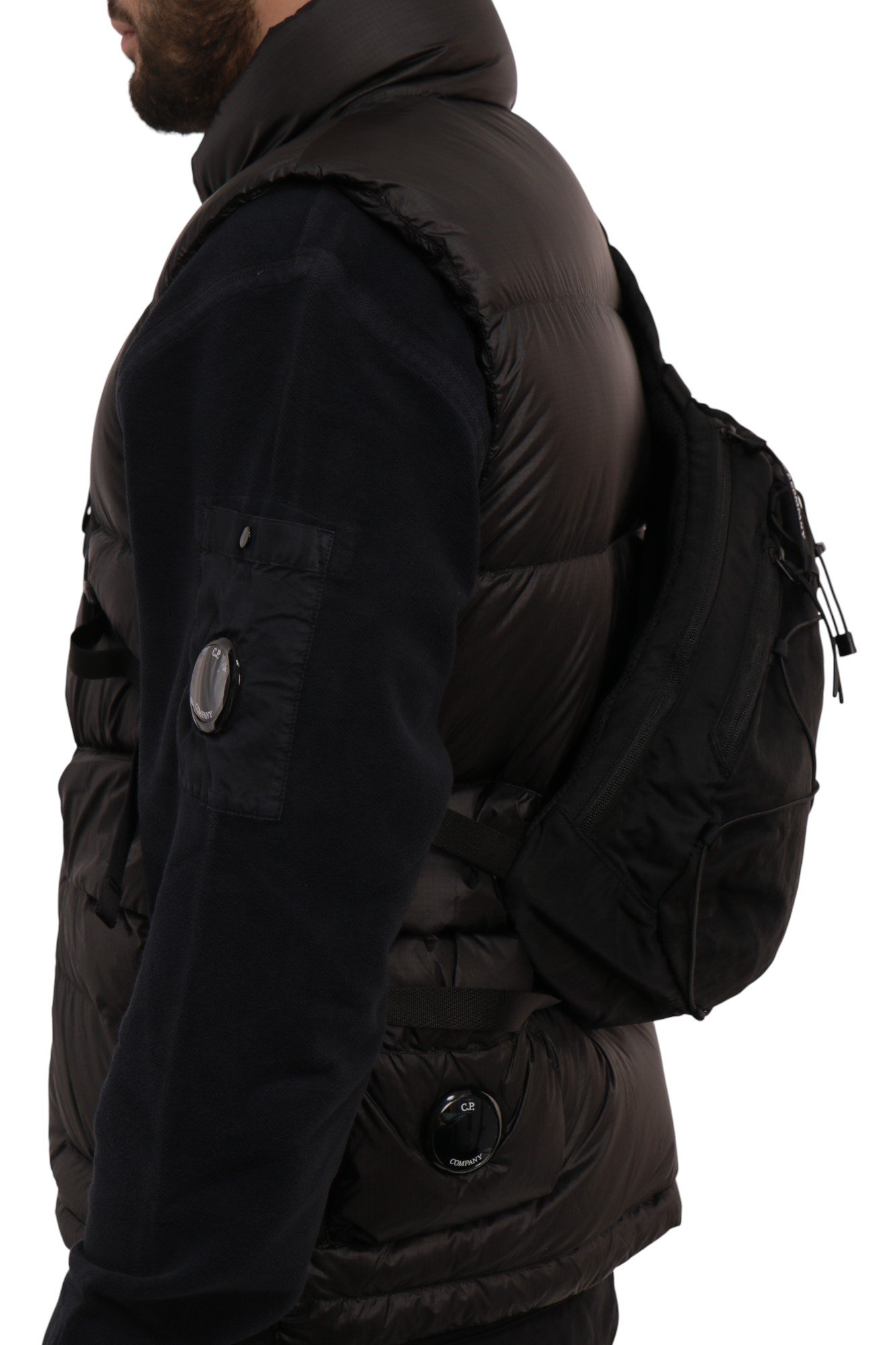 cp-company-black-nylon-b-lens-crossbody-rucksack-RCCMAC735A005269G999-3 C.P. Company Nylon B Crossbody Backpack Black RCCMAC735A-005269G-999