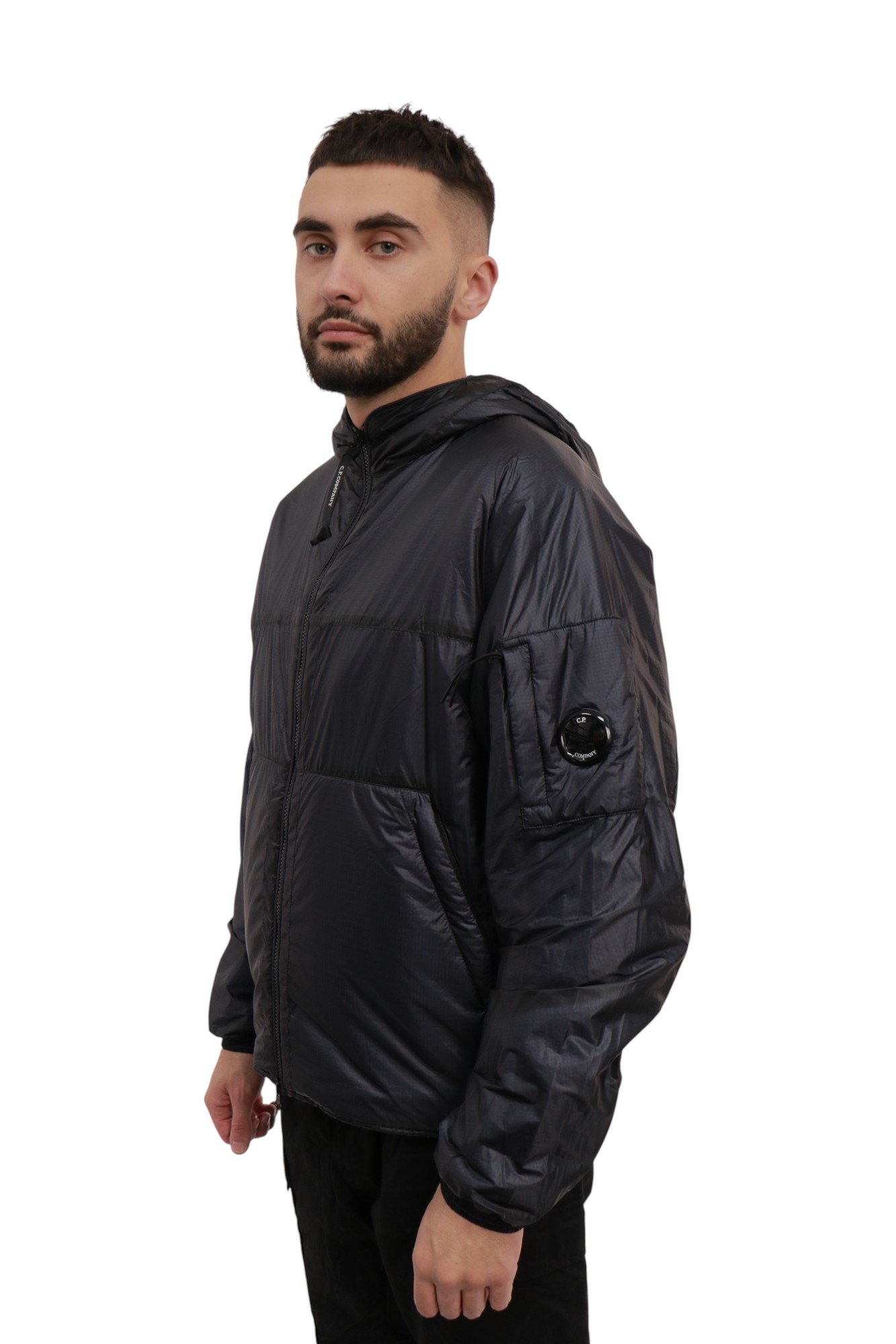 CP Company Nada Shell — side view — 19CMOW168A-110416U CP Company Nada Shell — боковий вигляд, силует і довжина, артикул 19CMOW168A-110416U