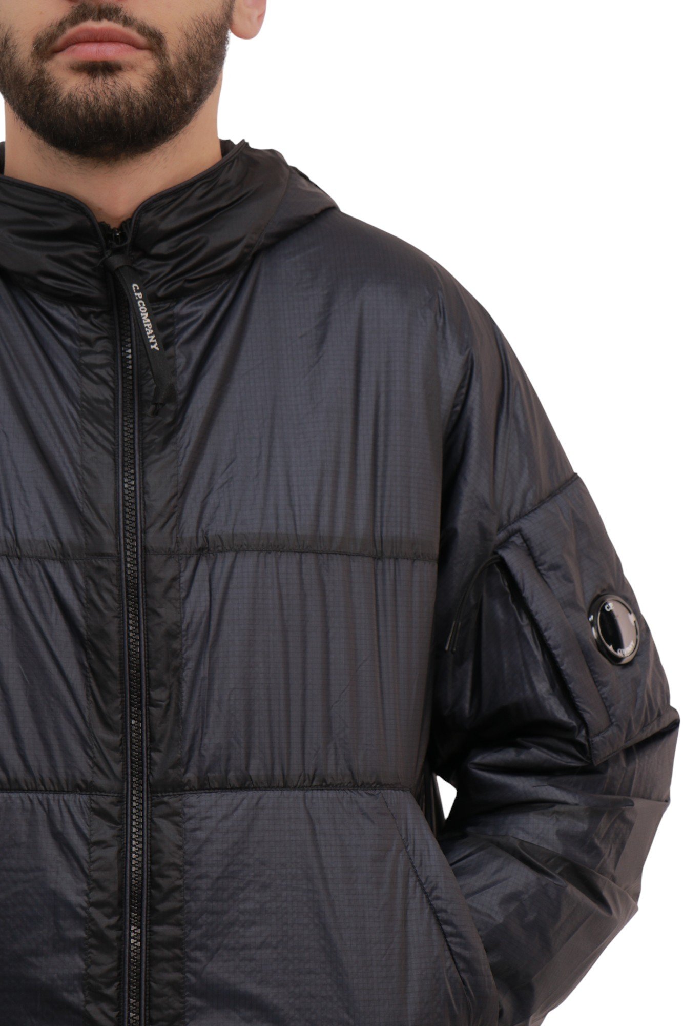 CP Company Nada Shell — zipper detail — 19CMOW168A-110416U Застібка та блискавка CP Company Nada Shell — фурнітура, артикул 19CMOW168A-110416U
