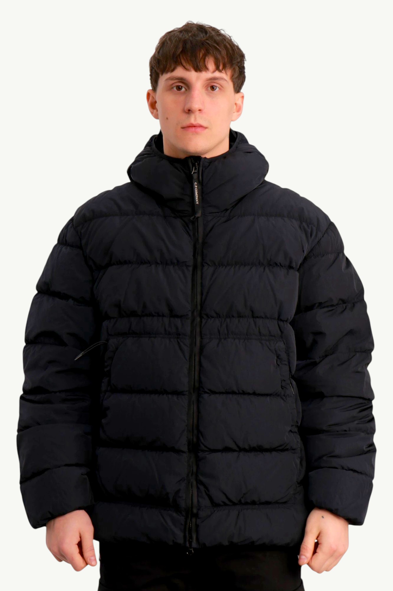 Пуховик C.P. Company Chrome-R Goggle Down Jacket Blue - 221B Store