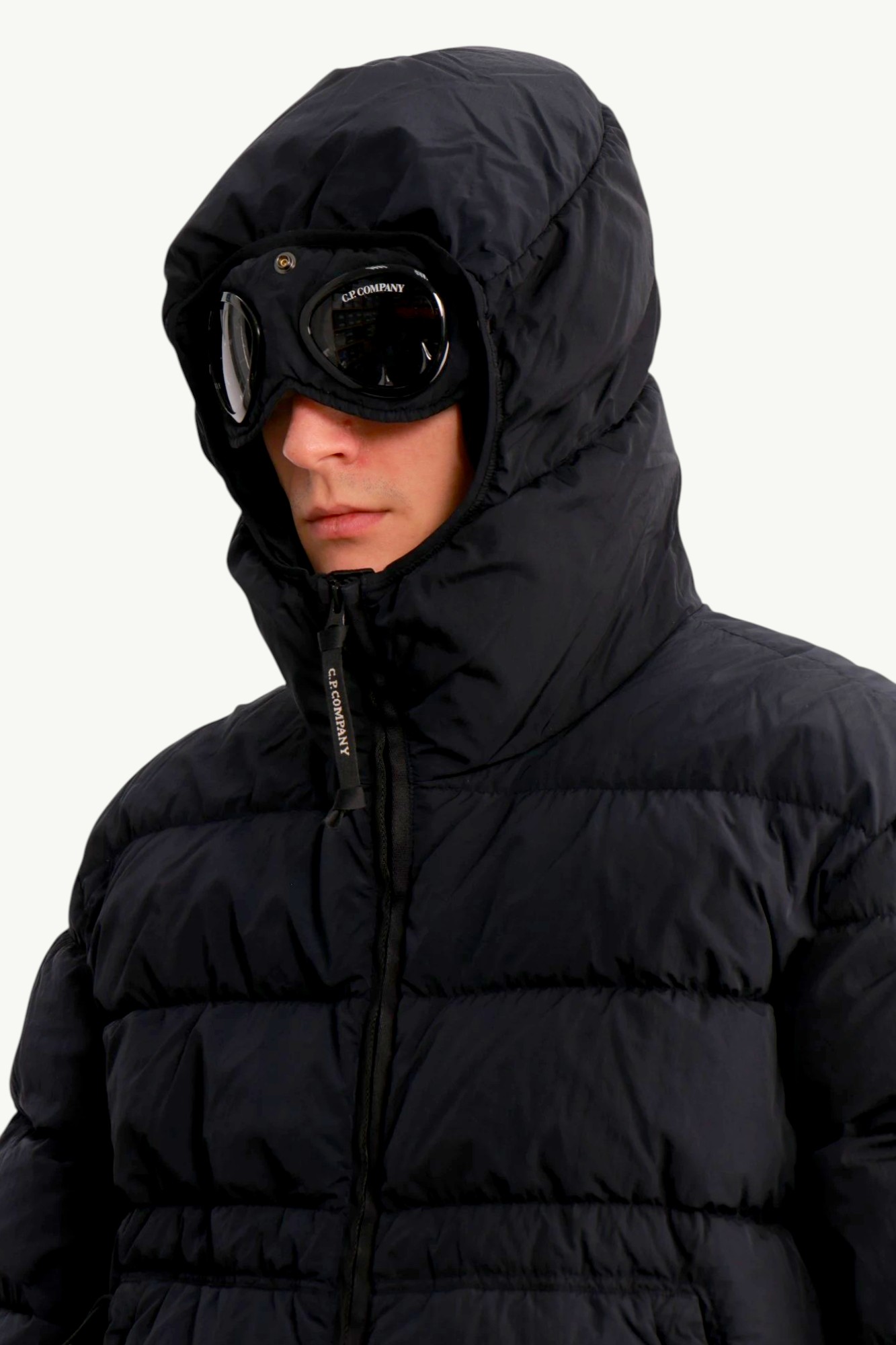 Пуховик C.P. Company Chrome-R Goggle Down Jacket Blue - 221B Store