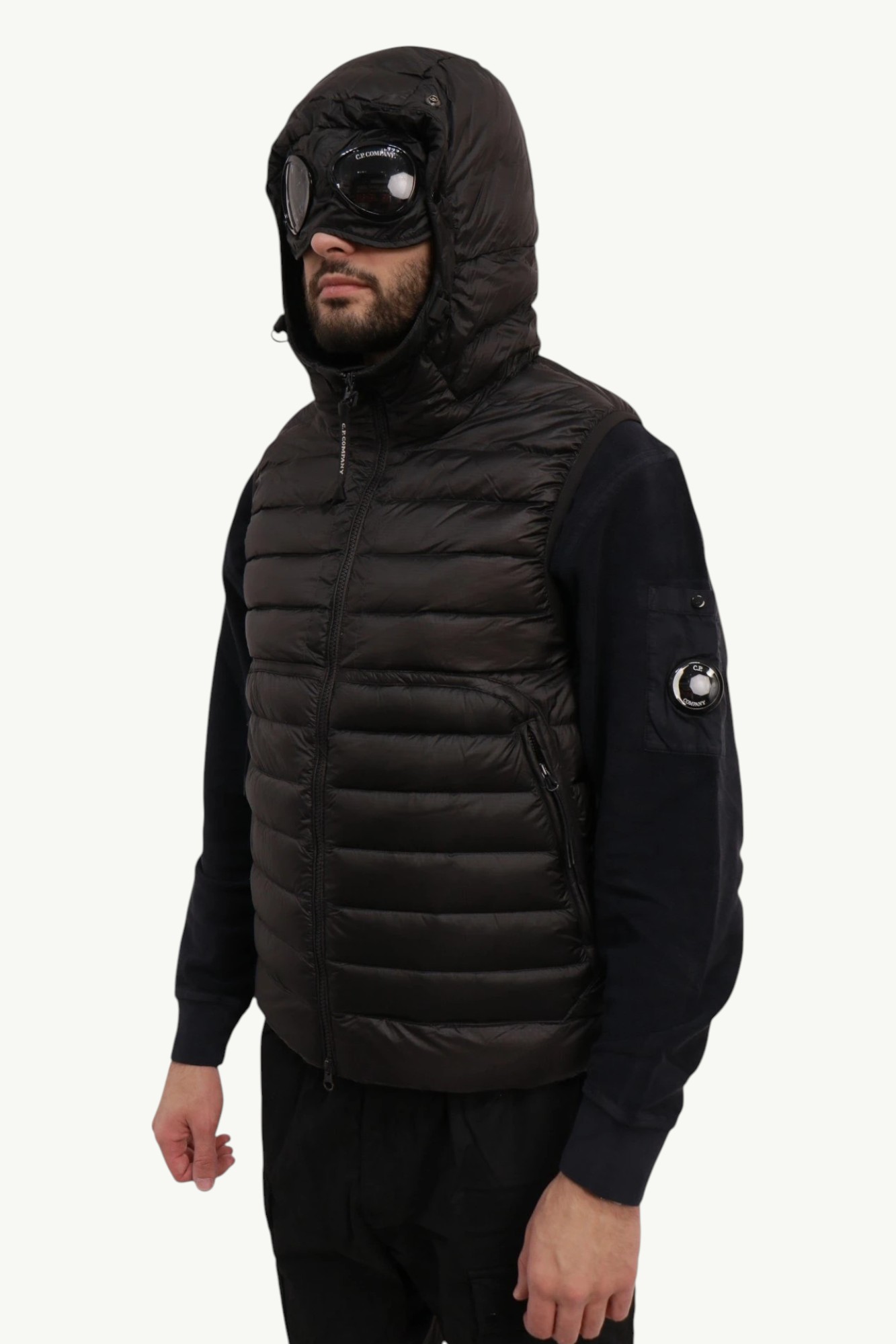 cp-company-dd-shell-goggle-down-gilet-black-19cmve032a110416a-999-2 C.P. Company D.D. Shell Goggle Down Gilet Black 19CMVE032A-110416A-999