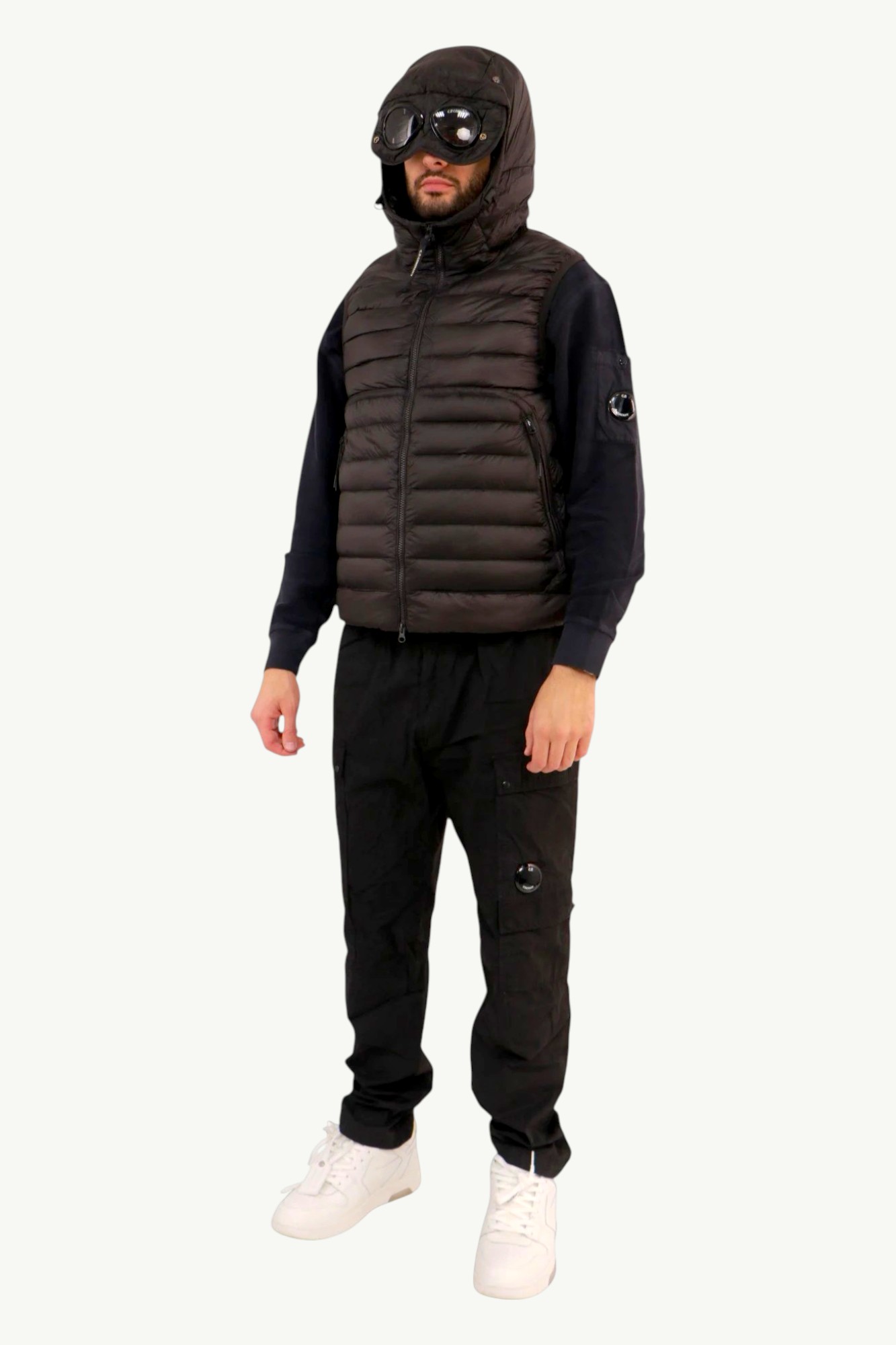 cp-company-dd-shell-goggle-down-gilet-black-19cmve032a110416a-999-9 C.P. Company D.D. Shell Goggle Down Gilet Black 19CMVE032A-110416A-999