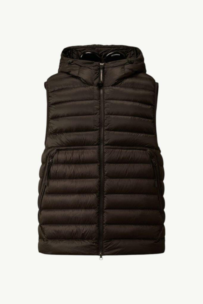 C.P. Company D.D. Shell Goggle Down Gilet Black 19CMVE032A-110416A-999