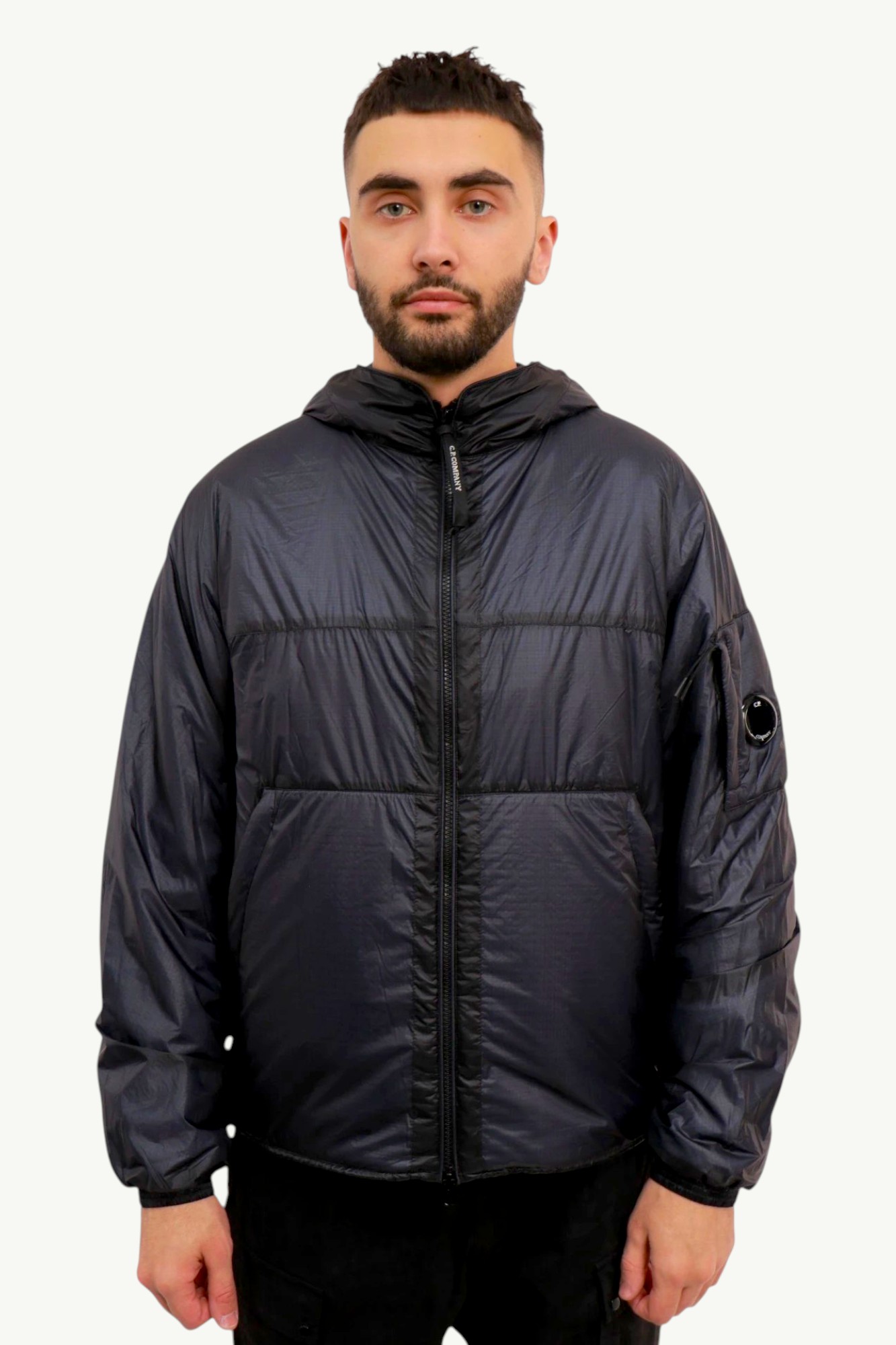 cp-company-nada-shell-hooded-padded-jacket-blue-19cmow168a110416u-888-1 C.P. Company Nada Shell Hooded Padded Jacket Blue 19CMOW168A-110416U-888