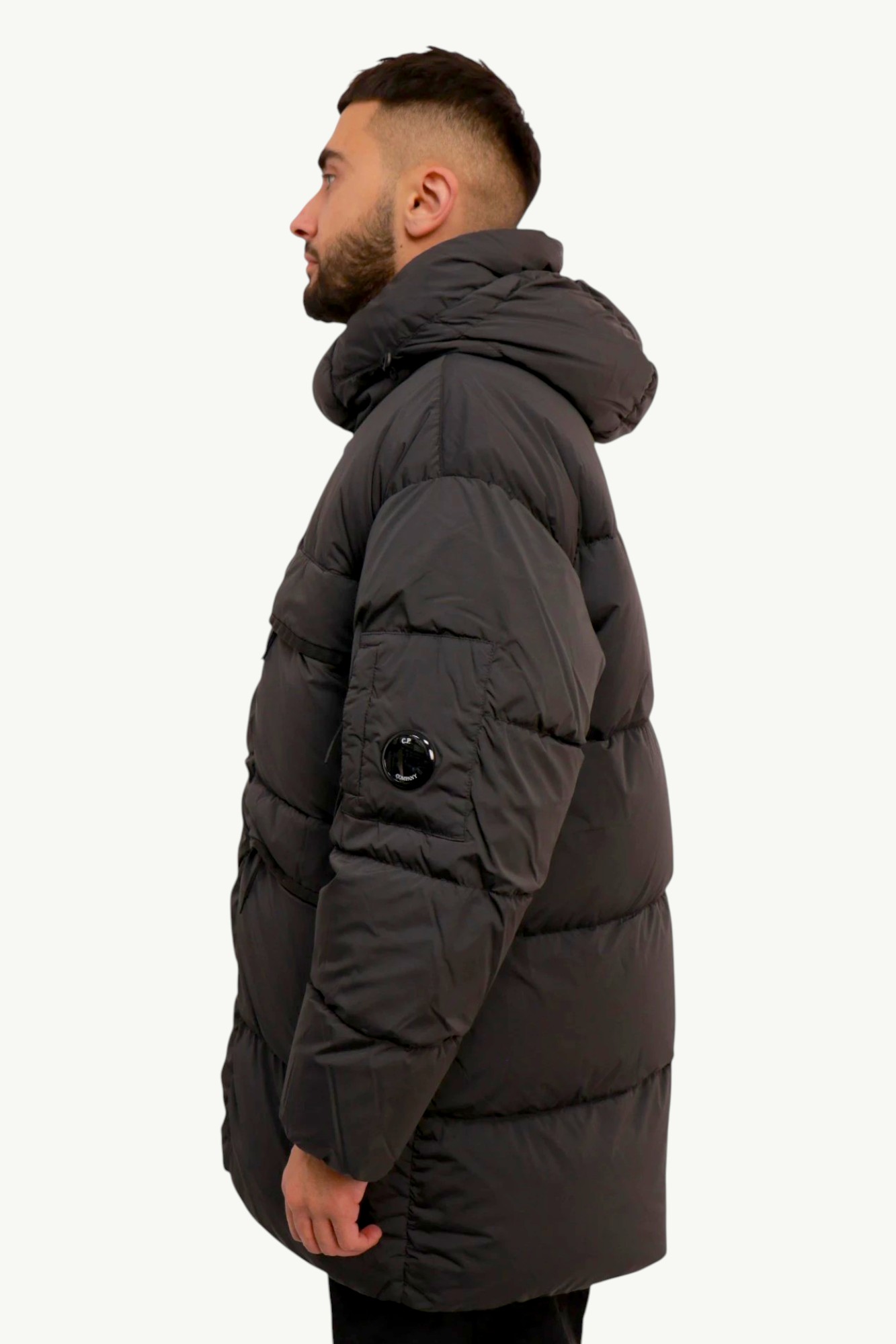 cp-company-nycra-r-long-hooded-down-jacket-dark-shadow-grey-19cmow240a005864g-978-2 C.P. Company Nycra-R Long Hooded Down Jacket Dark Shadow Grey 19CMOW240A-005864G-978