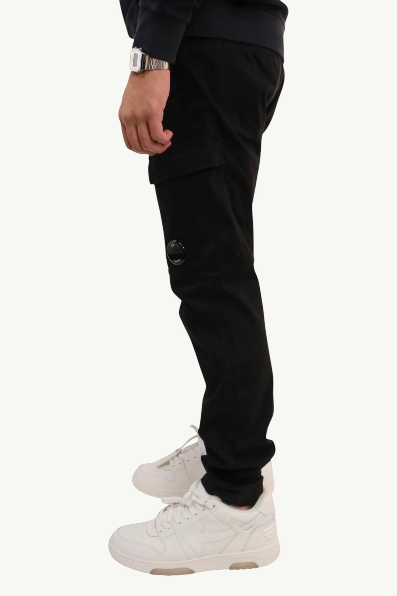 cp-company-stretch-sateen-ergonomic-cargo-pants-black-19cmpa068a005529g-999-3 C.P. Company Stretch Sateen Ergonomic Cargo Pants Black 19CMPA068A-005529G-999