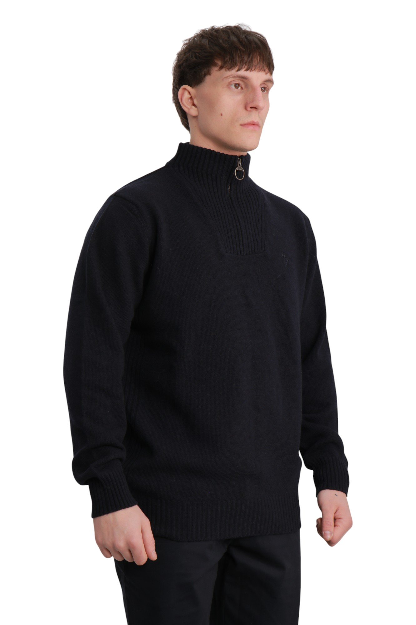 barbour-essential-half-zip-jumper-navy-mkn0339ny71-6 Светр Barbour Essential Half-Zip Jumper Navy – арт. MKN0339NY71