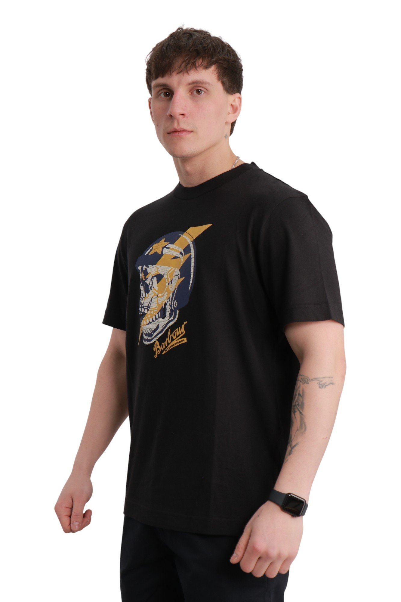 barbour-flash-graphic-t-shirt-black-mts1483bk11-2 Футболка Barbour Flash Graphic T-Shirt Black – арт. MTS1483BK11