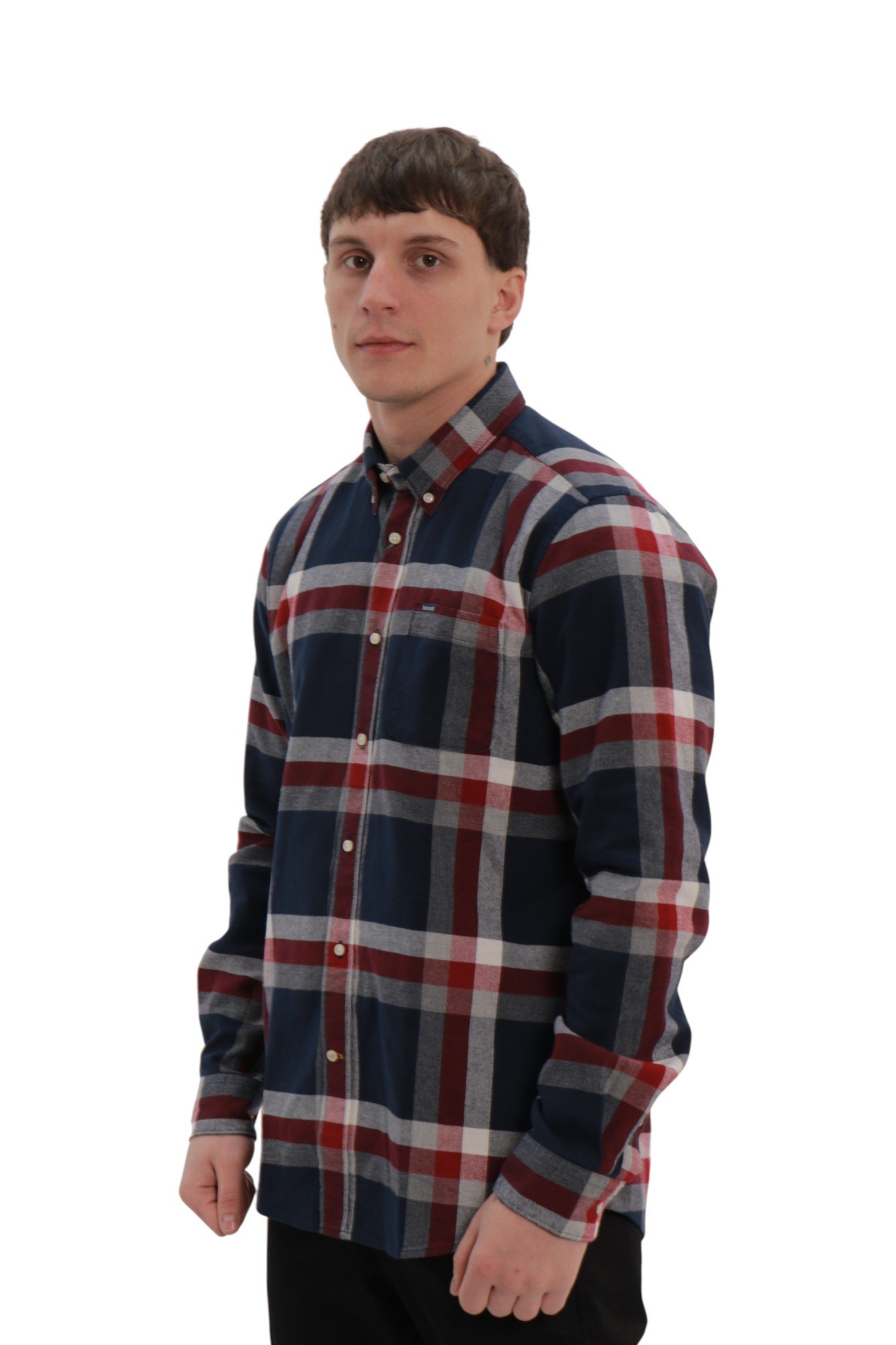 barbour-folley-tailored-long-sleeved-shirt-navy-red-msh5364mi32-2 Barbour Folley Tailored Shirt Navy/Red MSH5364MI32