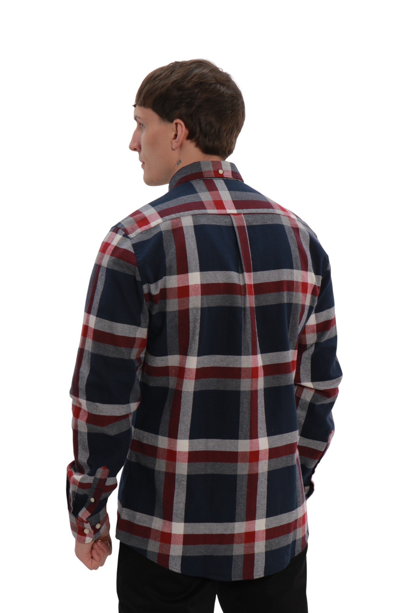 barbour-folley-tailored-long-sleeved-shirt-navy-red-msh5364mi32-4 Barbour Folley Tailored Shirt Navy/Red MSH5364MI32