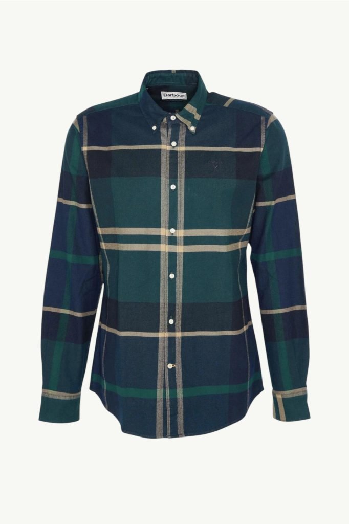 Barbour Iceloch Tailored Shirt Green Loch MSH4994TN23