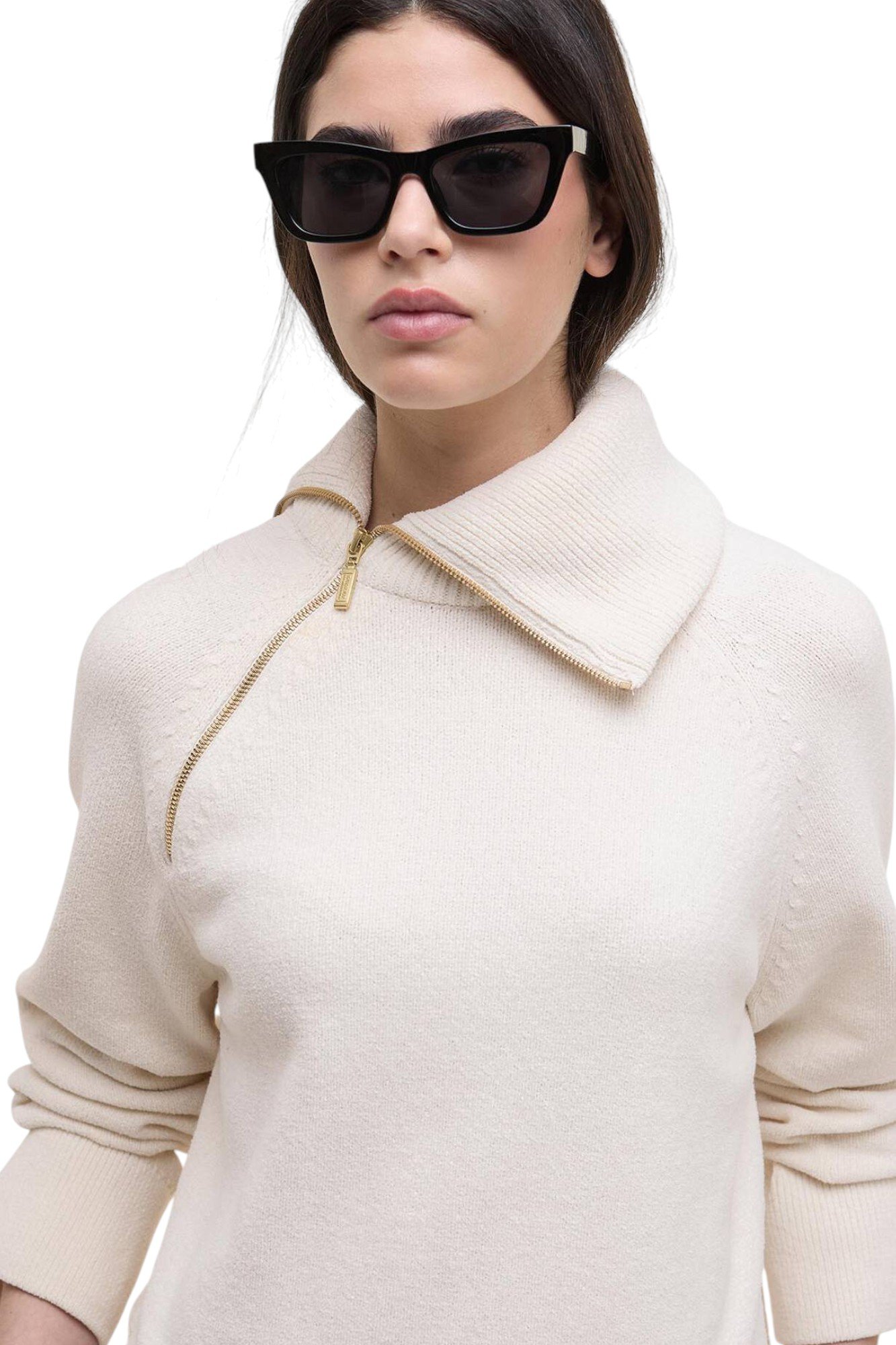 barbour-saskia-funnel-neck-jumper-white-lkn1701wh12-2 Barbour Saskia Funnel-Neck Jumper White LKN1701WH12