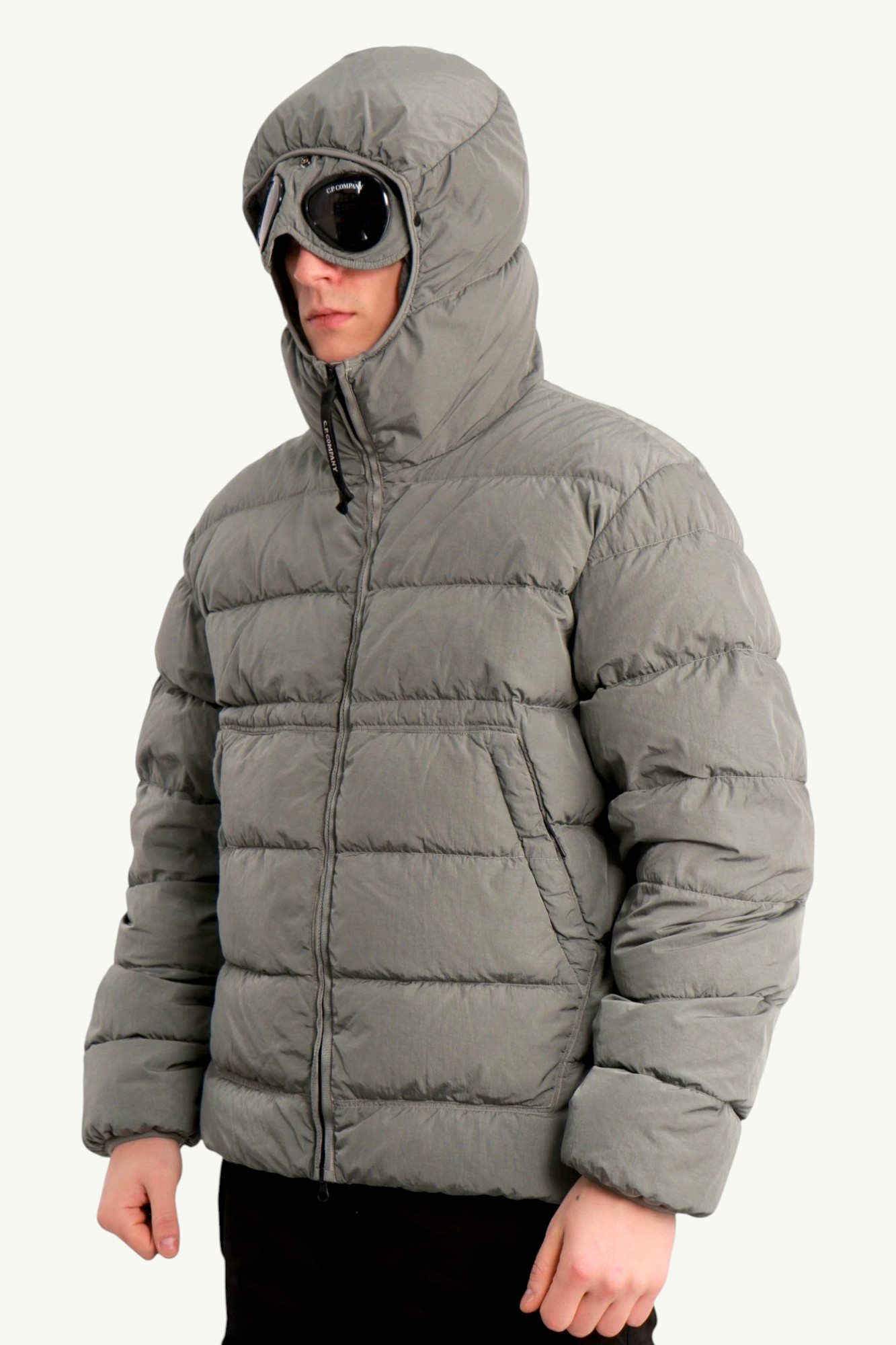 cp-company-chrome-r-goggle-down-jacket-grey-19cmow011a005904g921-921-2 C.P. Company Chrome-R Goggle Down Jacket Grey 19CMOW011A-005904G-921