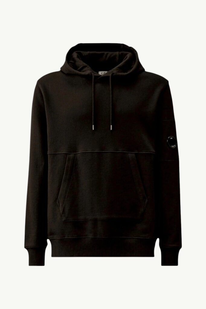 C.P. Company Diagonal Raised Fleece Hooded Lens Sweatshirt RCCMSS714A-005086W-999