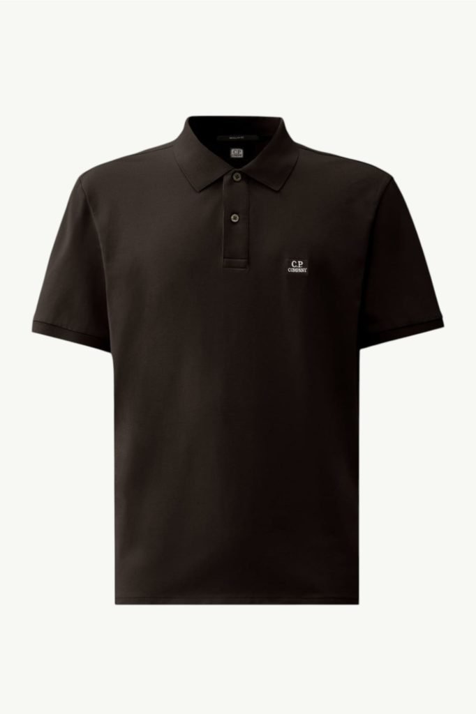 C.P. Company Stretch Piquet Short Sleeve Polo Black 18CMPL065A-005263W-999