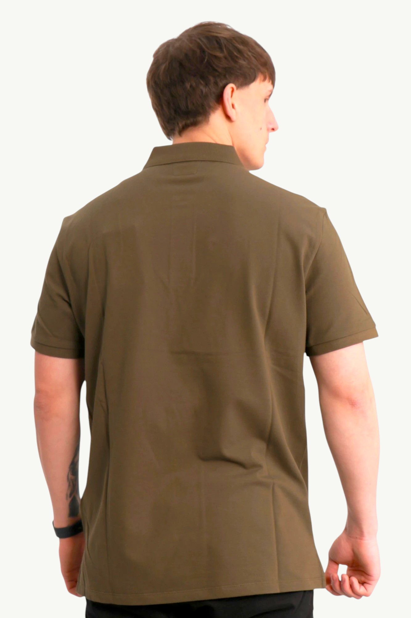 cp-company-stretch-piquet-short-sleeve-polo-green-18cmpl065a005263w-683-4 C.P. Company Stretch Piquet Short Sleeve Polo Green 18CMPL065A-005263W-683