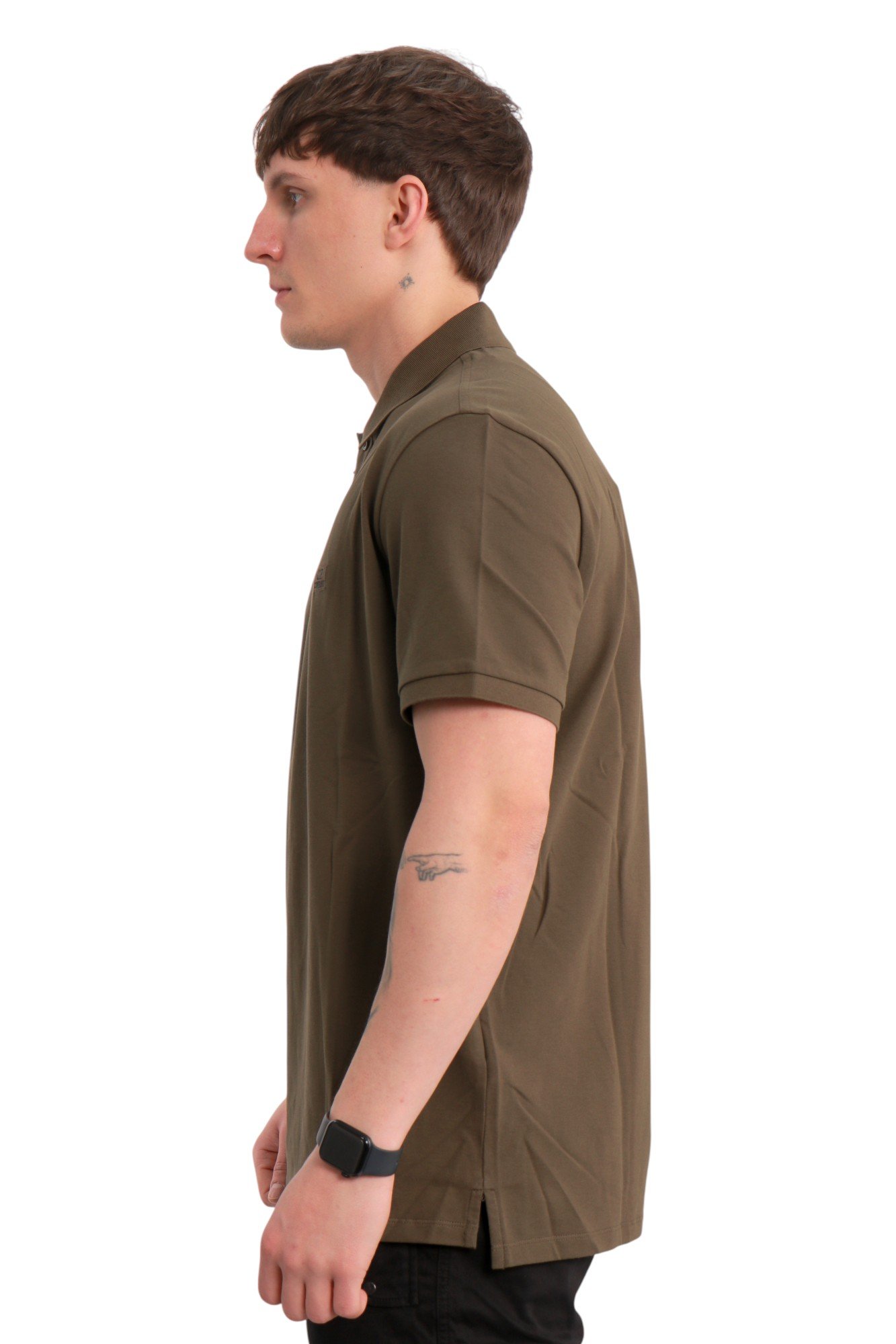 cp-company-stretch-piquet-short-sleeve-polo-green-18cmpl065a005263w683-3 Поло C.P. Company Stretch Piquet Short Sleeve Polo Green – арт. 18CMPL065A-005263W-683