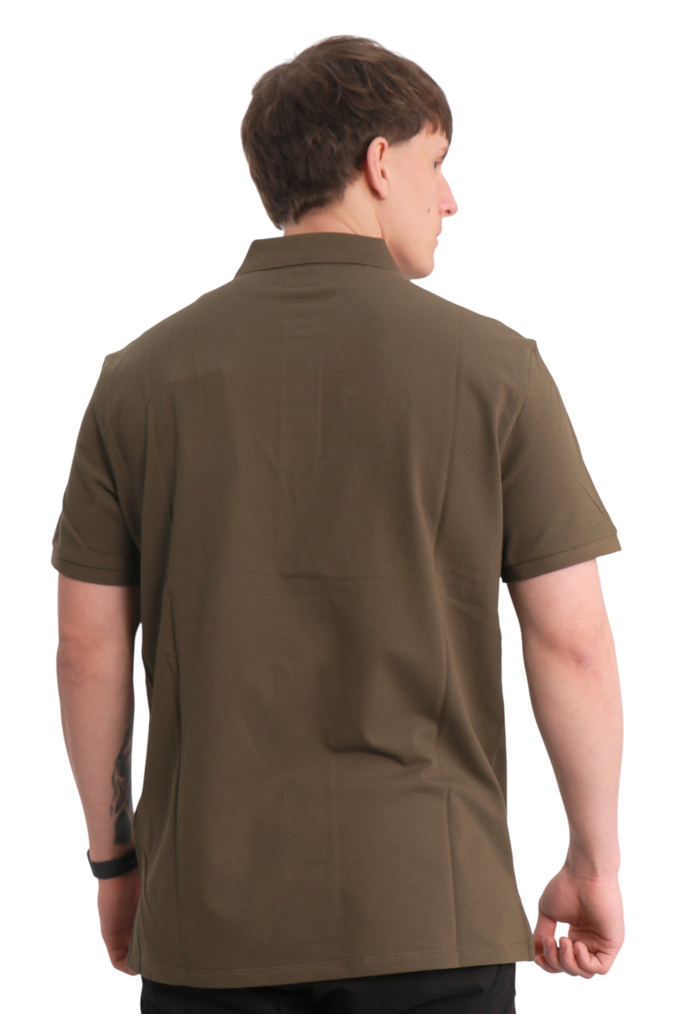 cp-company-stretch-piquet-short-sleeve-polo-green-18cmpl065a005263w683-5 Поло C.P. Company Stretch Piquet Short Sleeve Polo Green – арт. 18CMPL065A-005263W-683