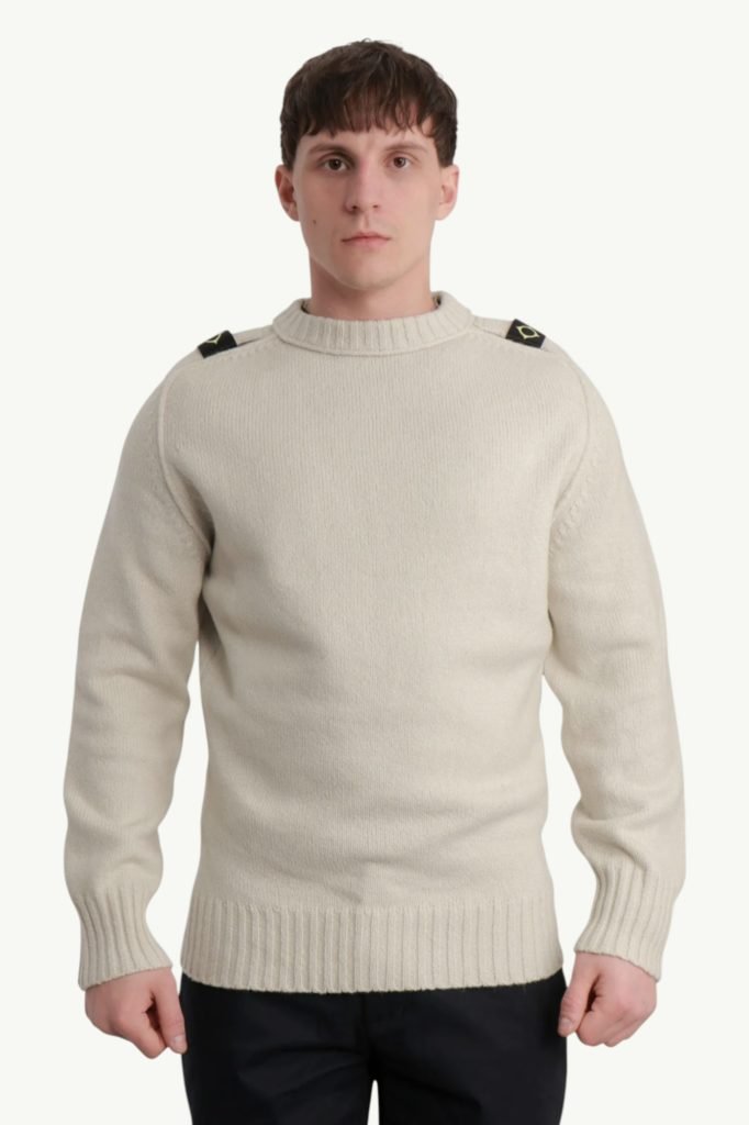 Ma.Strum Crew Neck Knit Crewneck Sweater у відтінку Sand MA5041