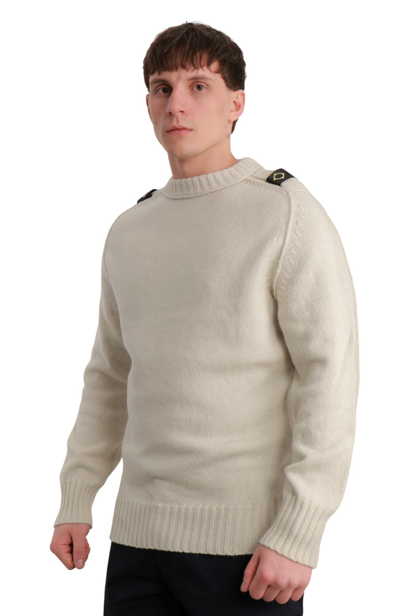 ma-strum-crew-neck-knit-crewneck-sweater-sand-ma5041-2 Ma.Strum Crew Neck Knit Crewneck Sweater у відтінку Sand MA5041