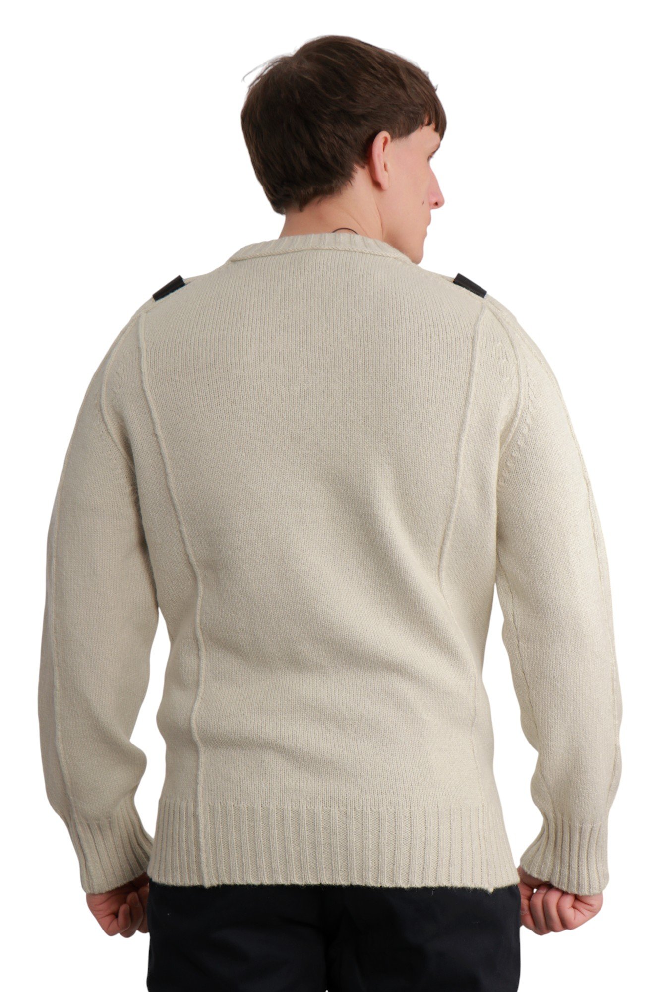 ma-strum-crew-neck-knit-crewneck-sweater-sand-ma5041-5 Ma.Strum Crew Neck Knit Crewneck Sweater у відтінку Sand MA5041