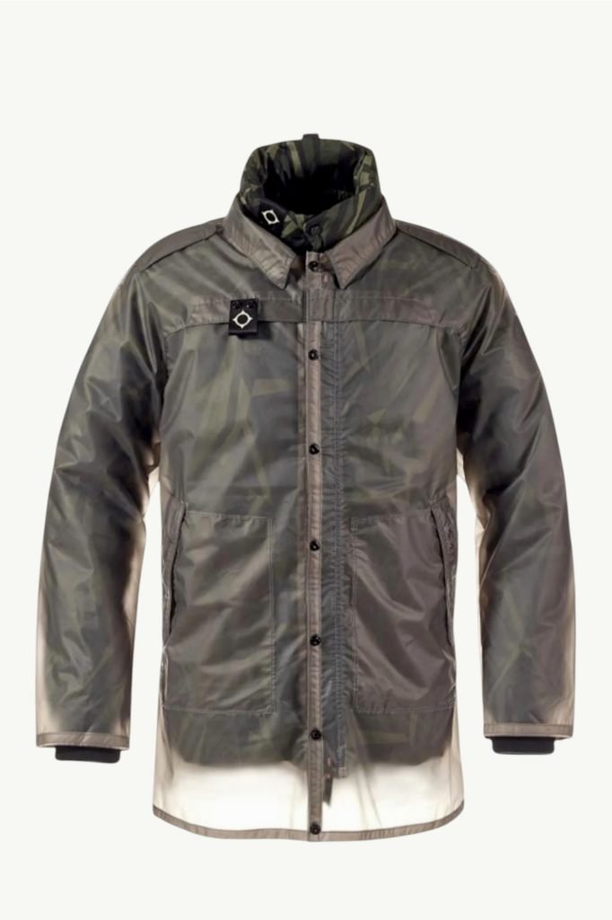 Ma.Strum Hiplength Translucent Jacket Smoke Grey MA1148L-009