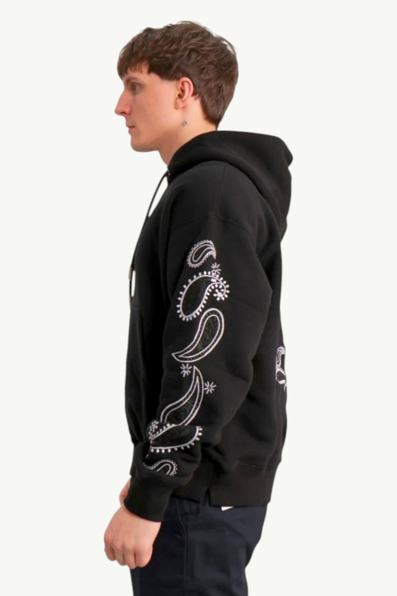 Off-White Arrow Print Hoodie Black OMBB085S24FLE0031001