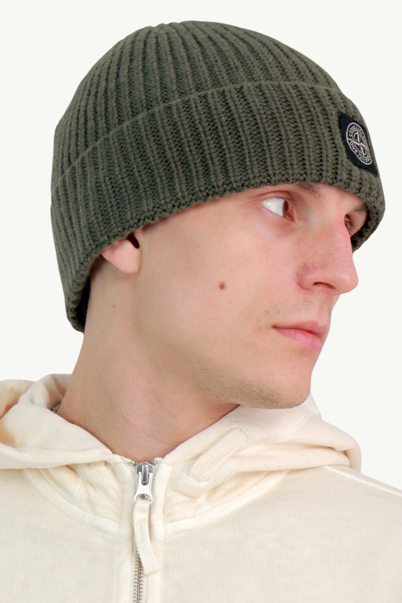 stone-island-light-rws-geelong-wool-hat-khaki-k2s15n100012s00b4-v0054-3 Stone Island Light RWS Geelong Wool Hat у кольорі Khaki K2S15N100012-S00B4-V0054
