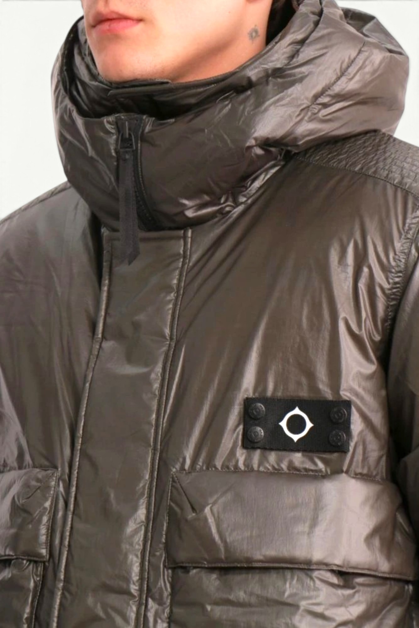 Ma.Strum Thermo Long Down Coat Oil Slick MAS1619-M306