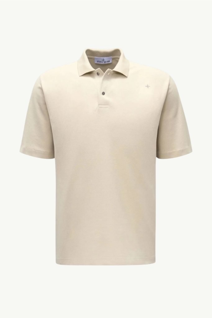 Stone Island Cotton Polo Stellina Sand 8115203G4-V0095