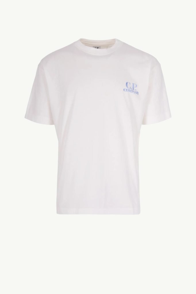 C.P. Company 30/1 Jersey Comfort Logo T-Shirt White 20CMTS143A-110579W-103