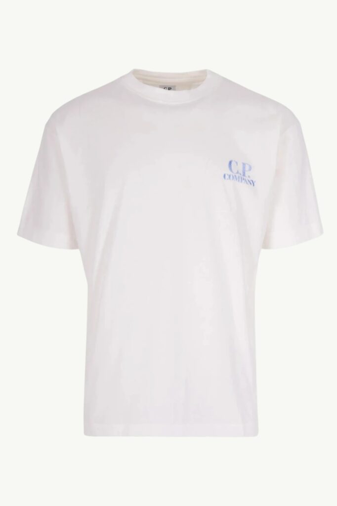 C.P. Company 30/1 Jersey Comfort Logo T-Shirt White - 20CMTS143A-110579W-103