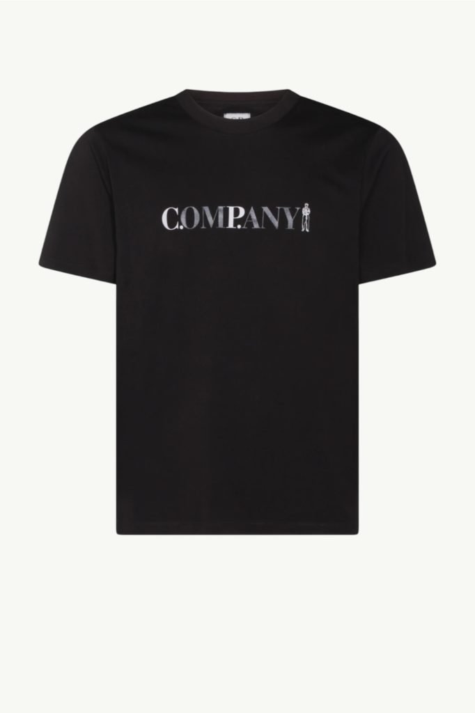 C.P. Company 30/1 Jersey Short Sleeve Chest Logo T-Shirt Gauze Black 20CMTS085A-005100W-999