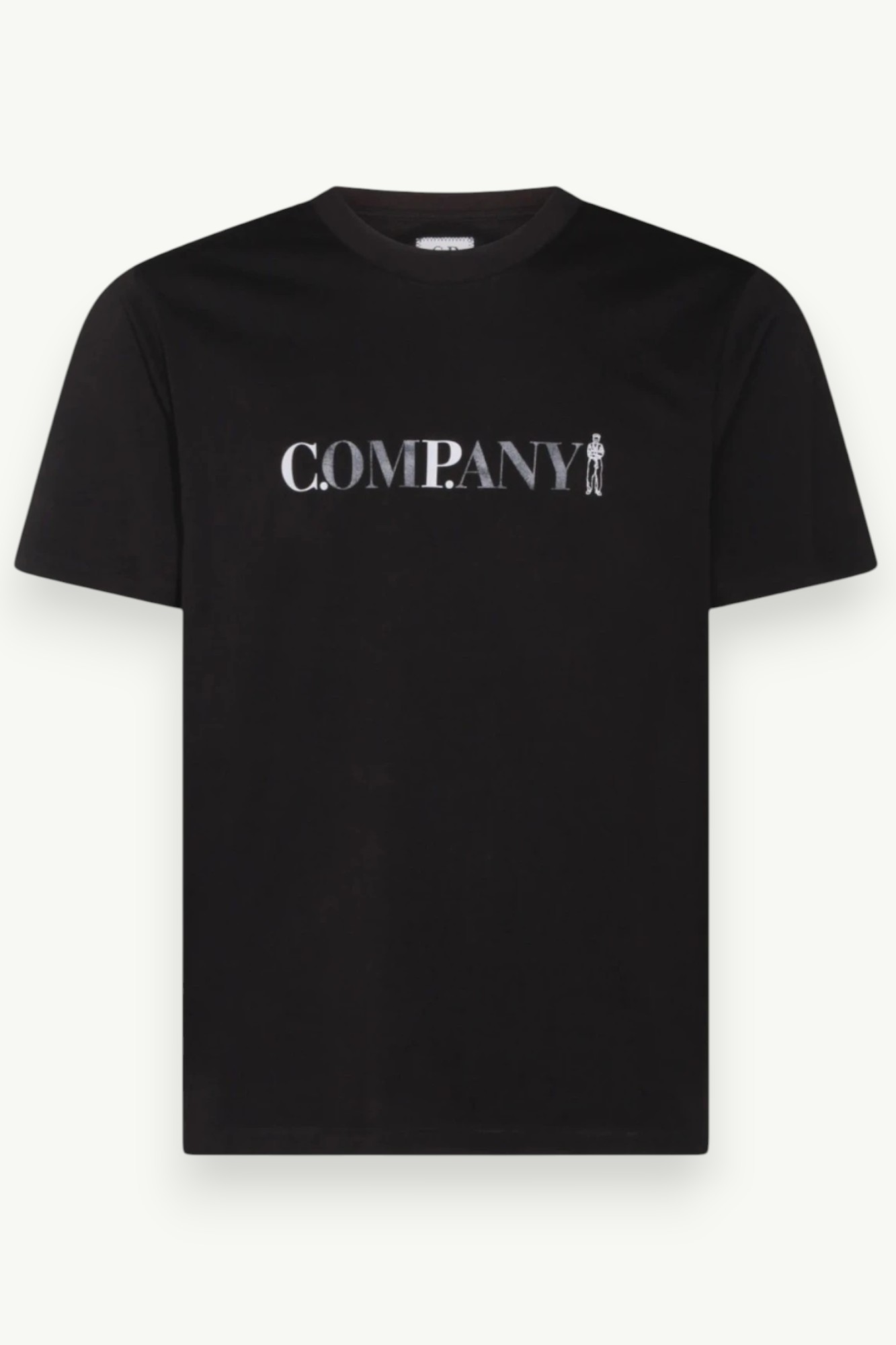 C.P. Company 30/1 Jersey Short Sleeve Chest Logo T-Shirt Gauze Black - 20CMTS085A-005100W-999
