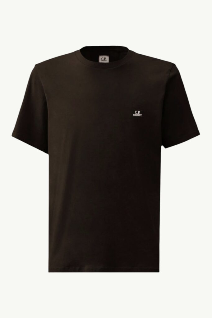 C.P. Company 30/1 Jersey Short Sleeve Logo Patch T-Shirt Black - RCCMTS726A-005100W-999