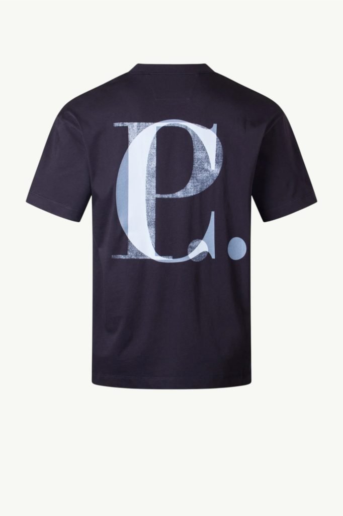 C.P. Company 30/1 Jersey Short Sleeve Logo T-Shirt Total Eclipse – Blue 20CMTS087A-005100W-888