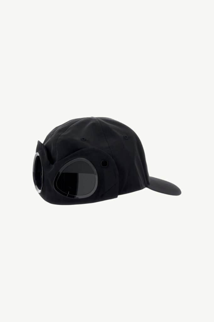 C.P. Company Chrome-R Goggle Cap Black RCCMAC748A-110545A-999