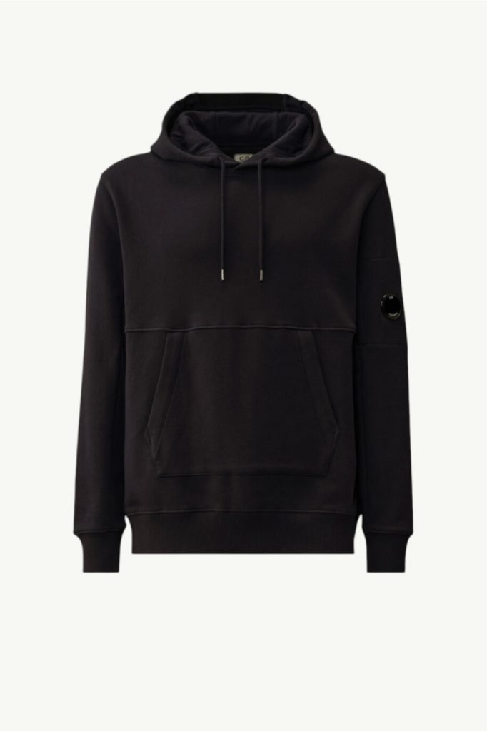 C.P. Company Diagonal Raised Fleece Hooded Lens Sweatshirt Total Eclipse – Blue RCCMSS714A-005086W-888