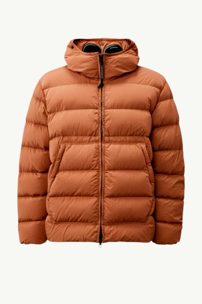 C.P. Company Eco-Chrome R Goggle Down Jacket Orange 17CMOW079A-005904G-438