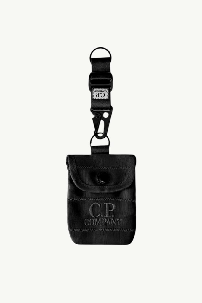C.P. Company Herringbone Key Chain Pouch Black 20CMAC053A-005349G-999