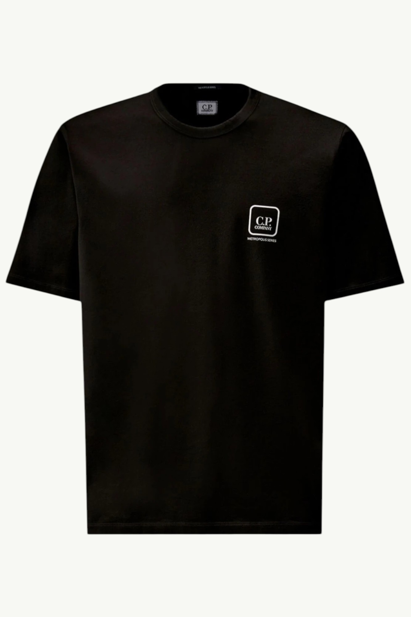 C.P. Company Metropolis Series Mercerized Jersey Short Sleeve Printed Badge T-Shirt Black - 20CLTS055A-006370W-999