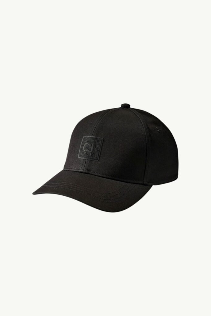C.P. Company Metropolis Series Polyester Twill Logo Cap Black 20CLAC044A-005952A-999