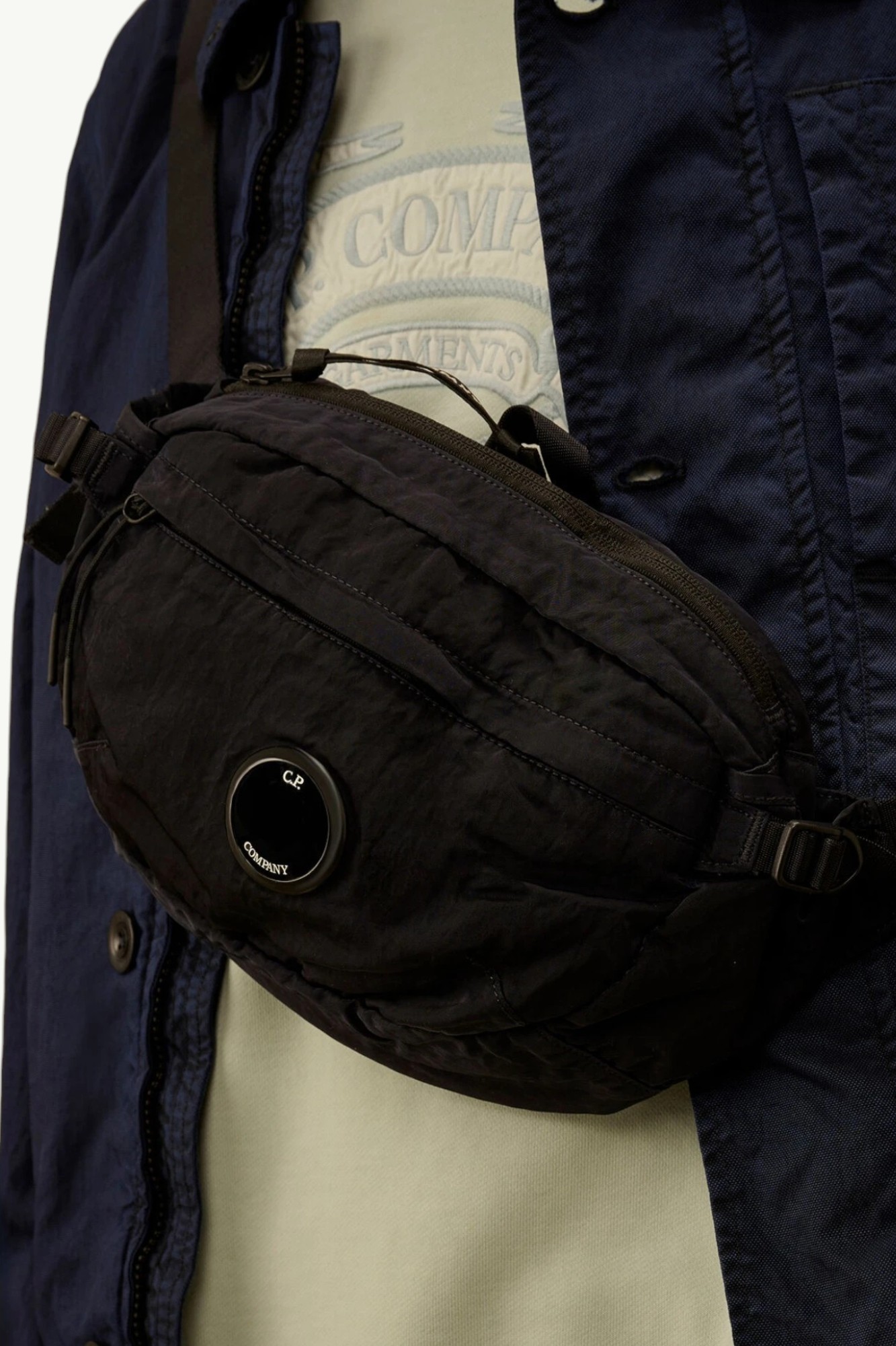 cp-company-nylon-b-waistbag-total-eclipse-blue-rccmac734a005269g888-5 C.P. Company Nylon B Waistbag Total Eclipse Blue RCCMAC734A-005269G-888