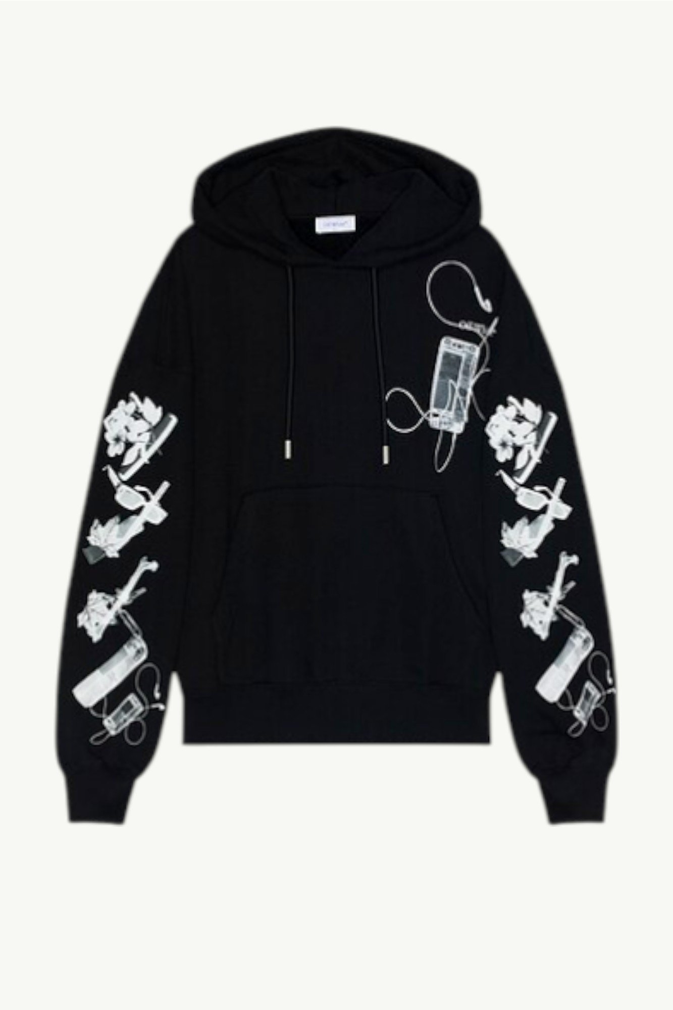 Off-White Arrow Skate Hoodie Black OMBB118S24FLE002