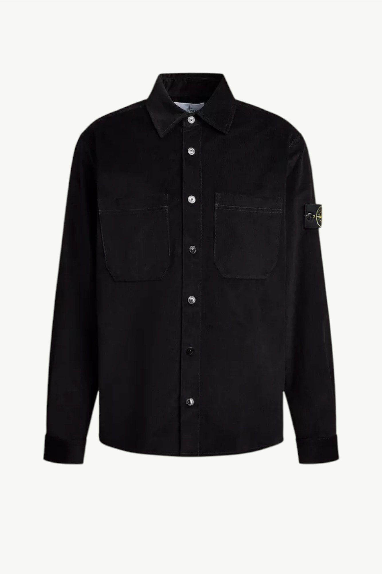 Stone Island Cotton Chest-pocket Overshirt Black K2S151200025-S0184-V0129