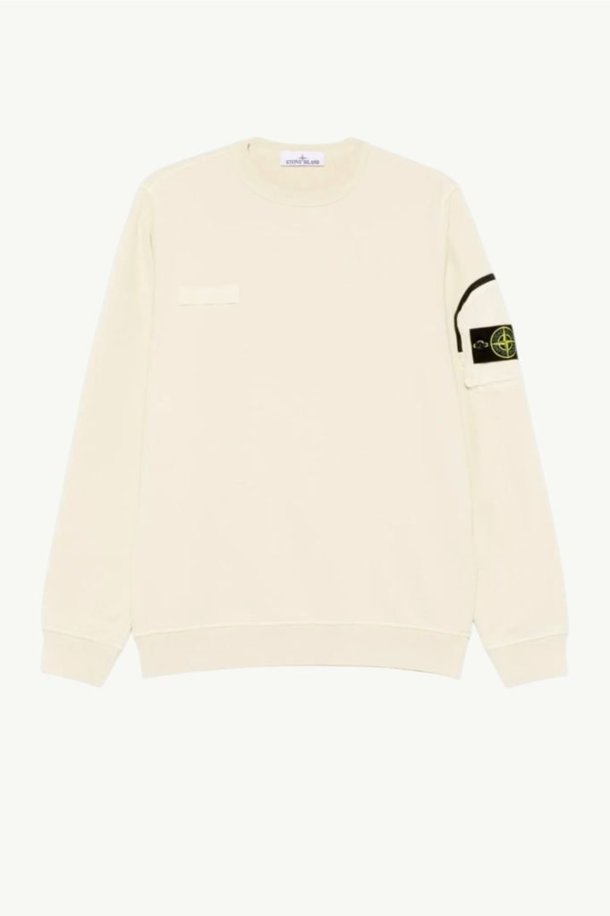 Stone Island Cotton With Pocket Sweatshirt Beige K1S156100003-S0123-V009B