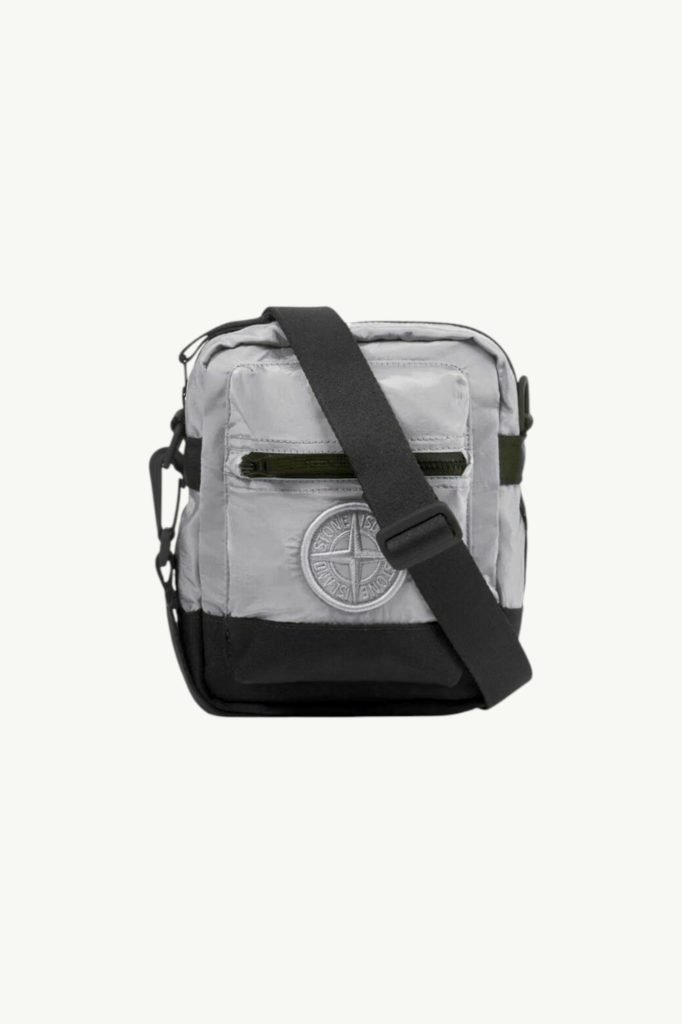Stone Island Econyl Nylon Metal Crossbody Bad Pearl Grey K1S159200908-S0076-V0061