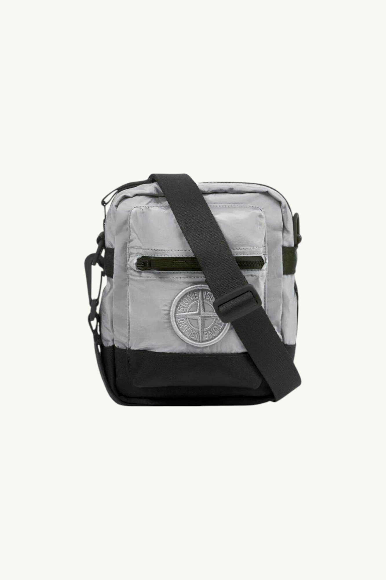 Stone Island Econyl Nylon Metal Crossbody Bad Pearl Grey K1S159200908-S0076-V0061